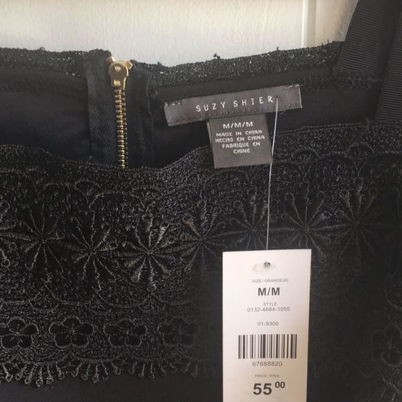 NWT Black dress with lace detail - Picture 3 of 4